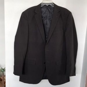 SARTORI BLAZER CHARCOAL 42L/36 MISSING COUPLE BUTTONS OTHERWISE EXCELLENT COND.